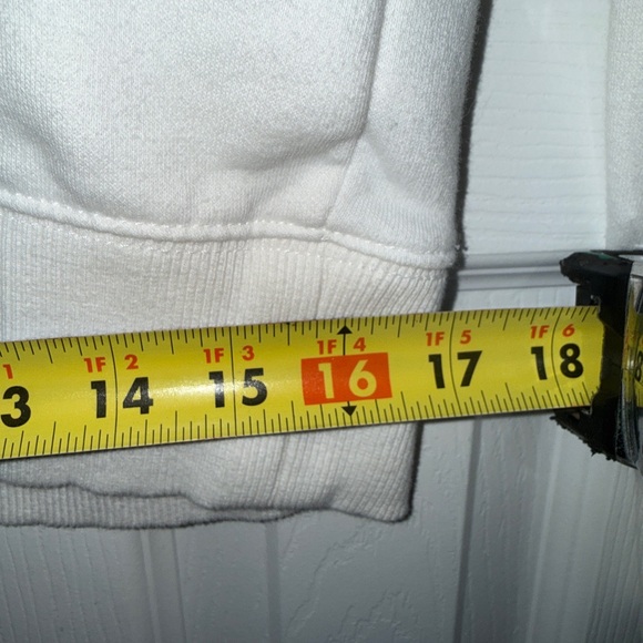 The North Face Men's White Hoodie with Black Logo - Picture 5 of 5